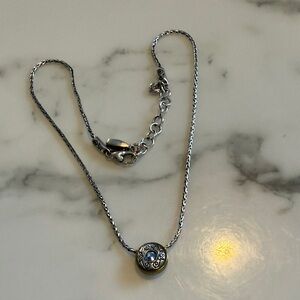 Brighton silver necklace with blue gem